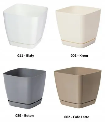 Produktbild von Form-Plastic Toscana Quadratischer Blumentopf Weiß 17 cm