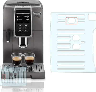 Produktbild von Abtropfblech Kratzschutz Folie geeignet für DeLonghi Dinamica Plus 370.85-370.95