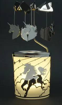 Produktbild von Glaskarusell Einhorn