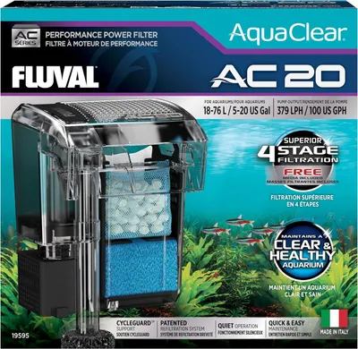 Produktbild von Aquariumfilter – 4-stufige Filtration – für Aquarien von 18 bis 76 Liter – für Süßwasser und Meerwasser