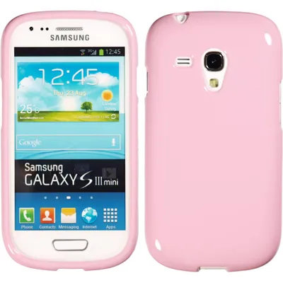 Produktbild von PhoneNatic Case kompatibel mit Samsung Galaxy S3 Mini - rosa Silikon Hülle Candy Cover