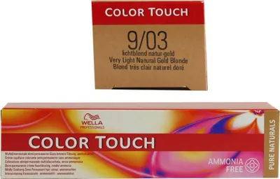 Produktbild von Wella Color Touch Pure Naturals, Blond, 9/03, Very Light Blonde/Natural Gold, Frauen, 60 ml, Alle Haare