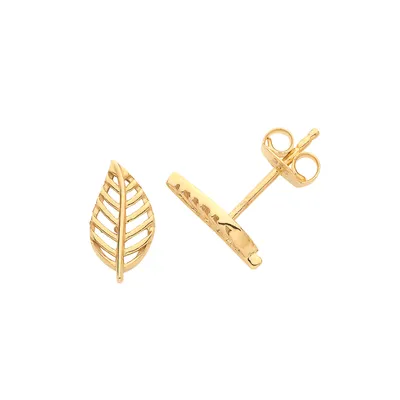 Produktbild von Edle 9 Karat (375) Gold Damen - Paar Ohrstecker - 10mm*5mm; TRS26973