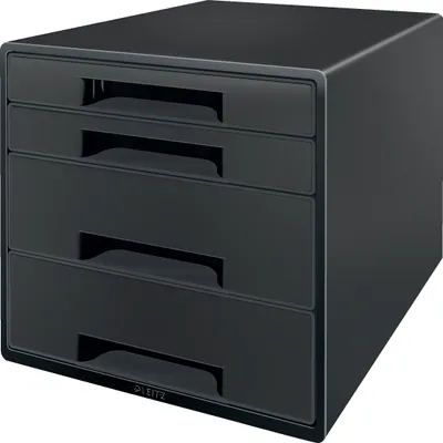 Zdjęcie produktu dla Leitz CUBE, 4 szuf., Plastik, Czarny, 1 szt., 287 mm, 270 mm
