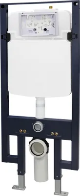 Produktbild von WC-Komplettpaket 42: WC B-8030R Schwarz - Mit Soft-Close Sitz & Vorwandelement G3008, Betätigungsplatte:Modell 4111 satin