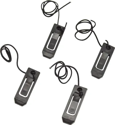 Produktbild von 4 STueCKE Sup Split Surfer Paddle Board Fin Clip Wasserabscheider Wasserski Board Fisch Fin Clip Schnalle Paddleboard Surfboard Tail Clip