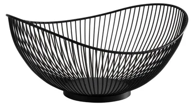 Produktbild von APS 30424 Korb SVART, Metall, 29,5 x 25,5 cm, Höhe 13,5 cm, schwarz