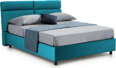 Produktbild von Annus - Doppelbett, Blau, Matratze Inklusive  Italy