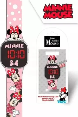 Produktbild von EUROSWAN Minnie LED-Digitaluhr für Kinder MN4369
