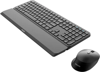 Produktbild von Philips 6000 series SPT6607B/16, Volle Größe (100%), Kabellos, RF Wireless + Bluetooth, Schwarz, Maus enthalten