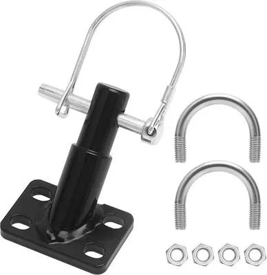 Productafbeelding van Universele Fietskoppeling met Veiligheidspin, Trekhaak voor Kindertrailer, Hondentrailer, Fietsaccessoire, Robuust IJzer, Compact 4.7x3.