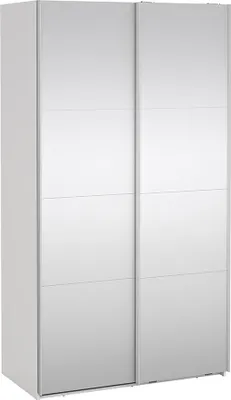 Produktbild von Catania Schiebetürenschrank 2 Türen mit Spiegel 120x220cm weiß.
