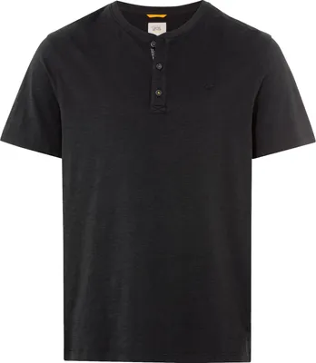 Produktbild von camel active Herren Henley T-Shirt aus Baumwolle Dunkelgrau, Menswear-S