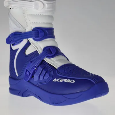 Image de Bottes de motocross ACERBIS MX - Modèle X-Team - Blanc/Bleu