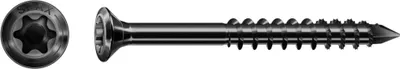 Produktbild von SPAX Fassadenschraube, 4 x 45 mm, 100 Stück, Teilgewinde, Linsensenkkopf, CUT-Spitze, Edelstahl A2 BLAX - 0467040400453