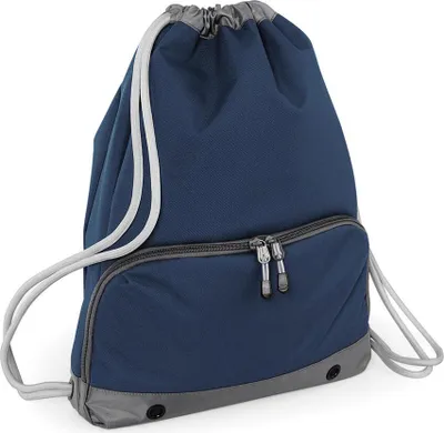 Immagine prodotto di BagBase BG542 | Athleisure Gymsac / 35 x 49 x 9 cm - Colore: French Navy - Dimensioni: 35 x 49 x 9 cm