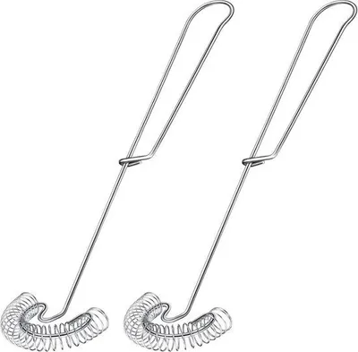 Image de Lot de 2 batteurs à œufs plats en acier inoxydable