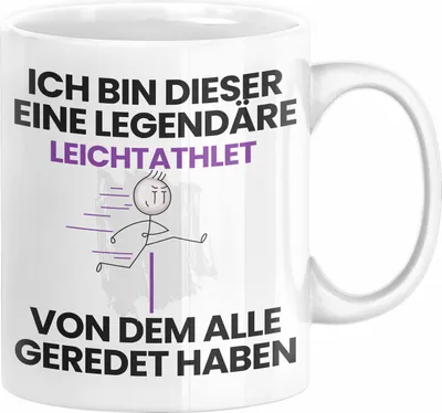 Produktbild von Leichtathlet Geschenk Tasse Lustige Geschenkidee Geburtstag für Leichtathlet Ich Bin Dieser Legendäre Leichtathlet Von Dem Alle Geredet Haben Kaffee-Becher (Weiß)
