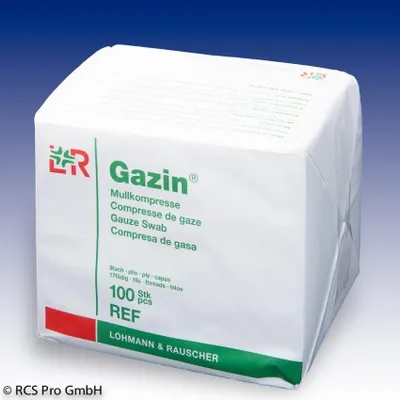 Immagine prodotto di Gazin compresse di garza non sterile a 17 fili, 8 strati 7,5 x 7,5 cm