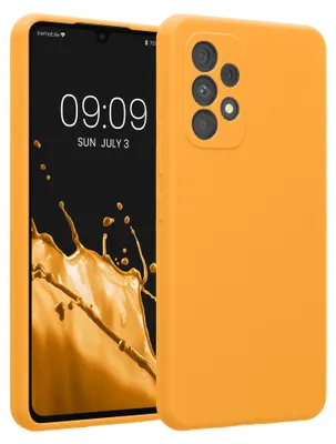 Produktbild von kwmobile Hülle kompatibel mit Samsung Galaxy A53 5G - Hülle Silikon gummiert - Handyhülle - Handy Case in Fruity Orange