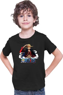 Immagine prodotto di Maglietta per bambini Japan Anime Manga One Manga Piece Anime Luffy 06 Cool Luffy, 12-13 Jahr - 152 , Noir