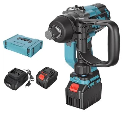 Produktbild von DRILLPRO Akku-Schlagschrauber, 3000Nm Drehmoment, 2000 U/min, 3300 Schläge/min, 2x 4,5Ah Akku, kabellos, EU-Stecker