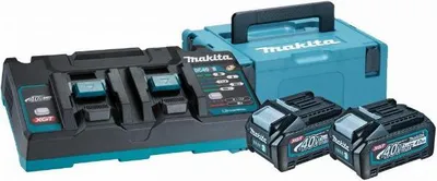 Zdjęcie produktu dla Makita Zestaw Zasilający 40V 2X4,0Ah Xgt (Bl4040X2+Dc40Rb)
