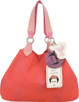 Produktbild von Fritzi aus Preußen Fritzi x Frida Kahlo Izzy Limited Kolibri Canvas Shopper Grapefruit orange