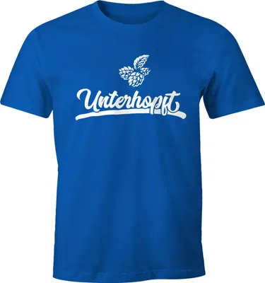 Produktbild von Herren Party T-Shirt Unterhopft Bier Fun-Shirt Moonworks®  L