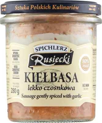 Produktbild von Spichlerz Rusiecki Kiełbasa Lekko Czosnkowa 280 G