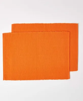 Obrázek produktu pro HOMESCAPES prostírání oranžové, sada 2 kusů - 100% bavlna, 33x50 cm