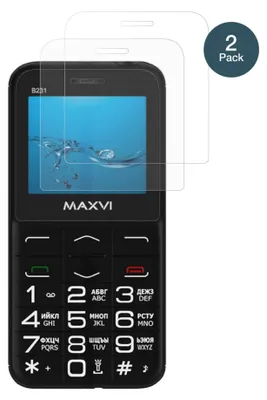 Produktbild von 2x Schutzfolie für Maxvi B231 matt - Anti-Shock 9H Folie dipos Glass Kunststoffglas
