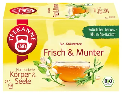 Immagine prodotto di TEEKANNE 7991 TEEKANNE Frisch & MunterTee 18 Portionen