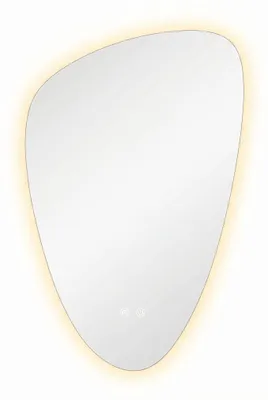 Obrázok produktu pre SensaHome Zrkadlo do kúpeľne Adrian s LED osvetlením – stmívateľné – 2700K/4500K/6400K – asymetrické – 55x80 cm