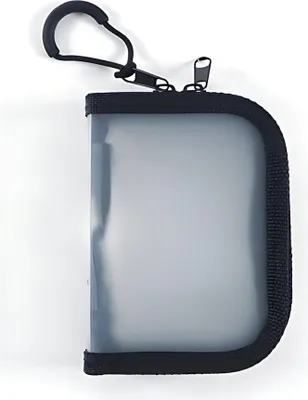 Produktbild von FSY Reißverschluss-Portfolio, A7, 85x120x30mm, schwarz, 1 Stück