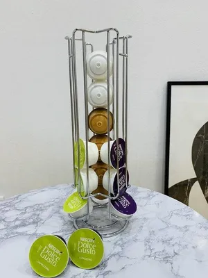 Image de Porte-capsules métallique - Rangez vos capsules - Pièce unique - Noir - Acier