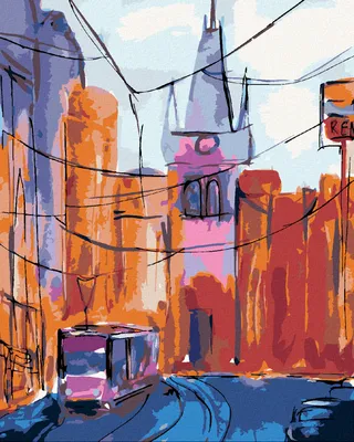 Produktbild von Zuty - Malen nach Zahlen - PRAGER PULVERTURM, 40x50 cm, mit Keilrahmen (bereits gespannt)