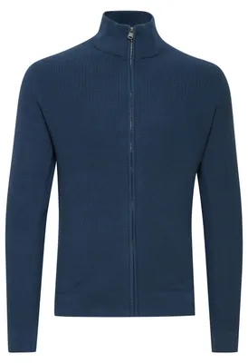 Produktbild von 11 Project PREdu Herren Strickjacke Cardigan Feinstrick Strickjacke mit Stehkragen und Reißverschluss