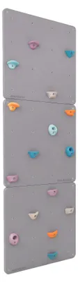 Produktbild von Kletterwand 3-Teilig Grau Mit Klettergriffen