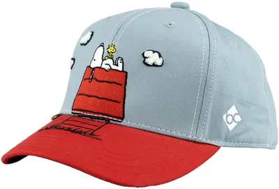 Bavarian Caps "Peanuts Snoopy schläft" Snapback Baseball Cap in blau