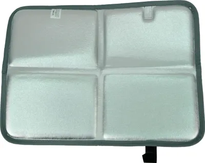 Produktbild von Viva Thermo Sitzkissen Outdoor Faltbar, Spielplatz Matte, Sitzunterlage für  Kinder Sitzmatte, Wander Jagd Zubehör Garten Stadion  Camping, 38 x 28 cm, Grau