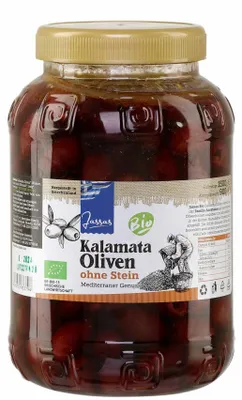 Produktbild von Kalamata Oliven  ohne Stein 900g Jassas GR-BIO-15