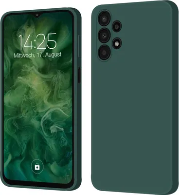 Produktbild von Hülle für Samsung Galaxy A13 Case Cover Bumper Silikon Softgrip Schutzhülle Farbe: Grün