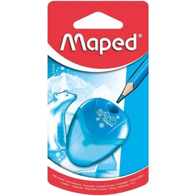 Produktbild von Maped 634754, Manueller Bleistiftspitzer, Türkis, 65 mm, 27 mm, 125 mm, Sichtverpackung