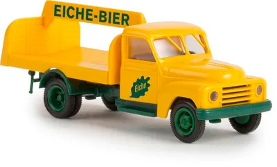 Produktbild von Brekina 37129 - 1/87 Hanomag L 28 Getränkeaufbau - Eiche Bier - Neu
