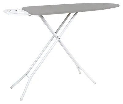 An ironing board is shown against a white background.