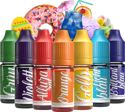 Produktbild von Belissia Lebensmittelfarbe Set – 7x10ml flüssig & hochkonzentriert – Lebensmittelechte Speisefarbe zum Backen, Kochen, Fondant & DIY - vegan