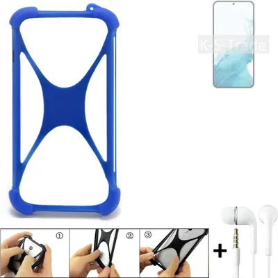 Produktbild von Handy Hülle kompatibel mit Samsung Galaxy S22+ Exynos Bumper Schutzhülle Silikon Schutz Hülle Cover Case Silikoncase Silikonbumper TPU Softcase