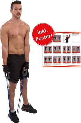 Immagine prodotto di Expander Elastikon Fitness Training Sport Tensione Resistenza a molla 20-100 kg, blu