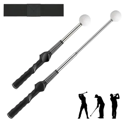 Image de Entraîneur de swing de golf pliable pour la correction de la posture, outil d'entraînement pour les golfeurs.